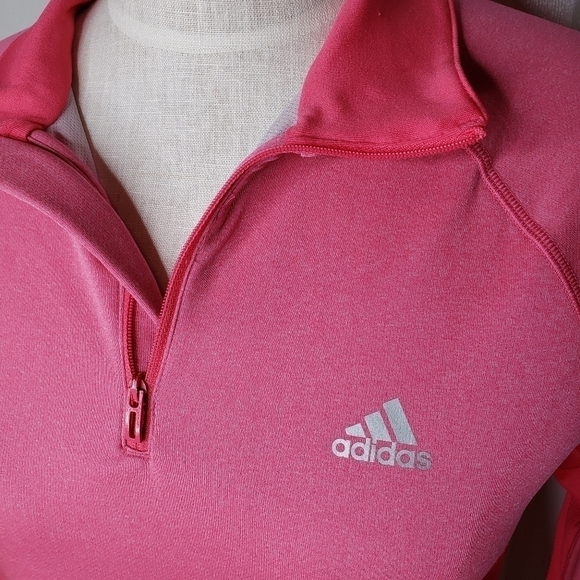 Adidas pink track climalite jacket - Picture 3 of 9